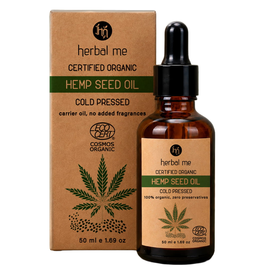 Hemp Seed Oil - 100% Organic - Ecocert Certified - 50 ml