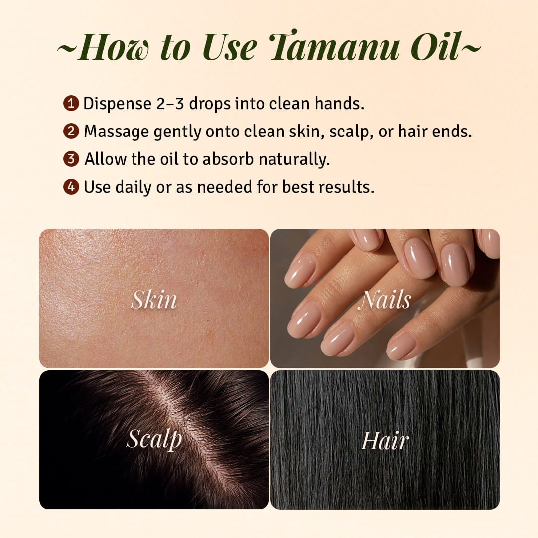 Tamanu Oil - 100% Organic - Ecocert Certified 50 ml