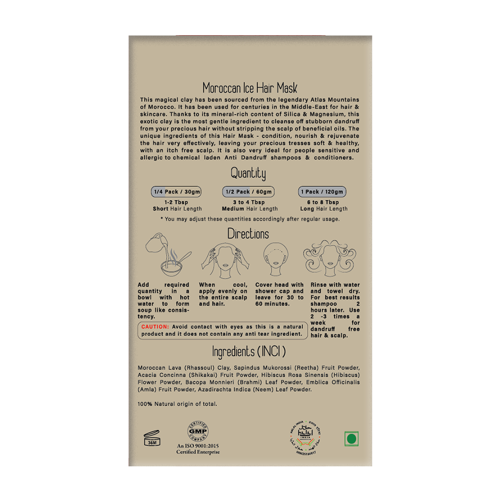 100% Natural Moroccan Hair Mask