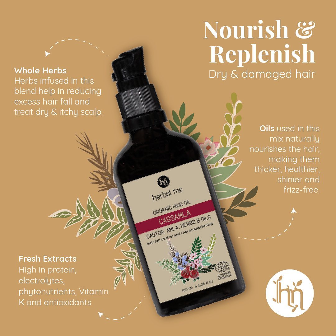 100% Cassamla Organic Hair Oil